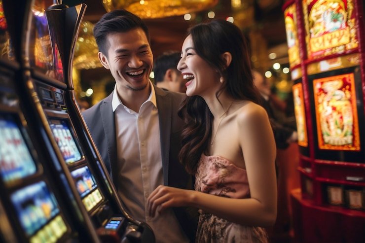 Blueprint Gaming bonus round activation showing free spins feature